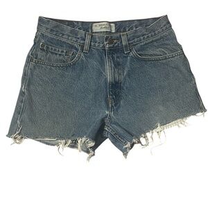 Levi's Women's Blue Distressed Jean Shorts